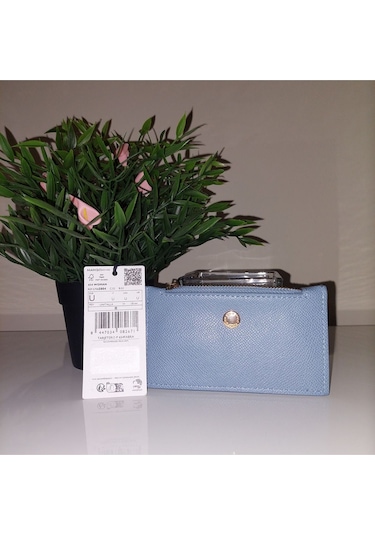 Mango Mavi Kartlık Safiano Mavi