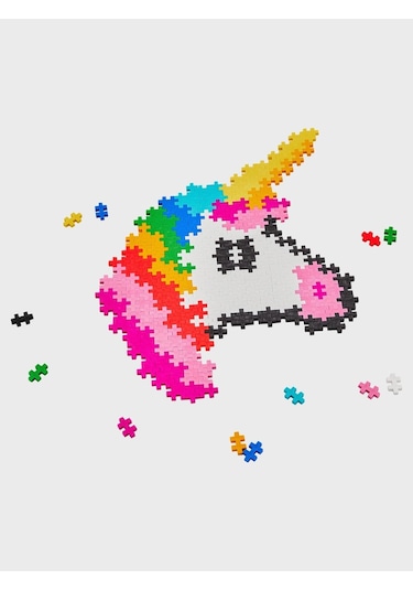 Plus - Plus Minecraft Temalı Kutuda By Number Unicorn Lego Yapı Oyuncağı 250 Parça 3929