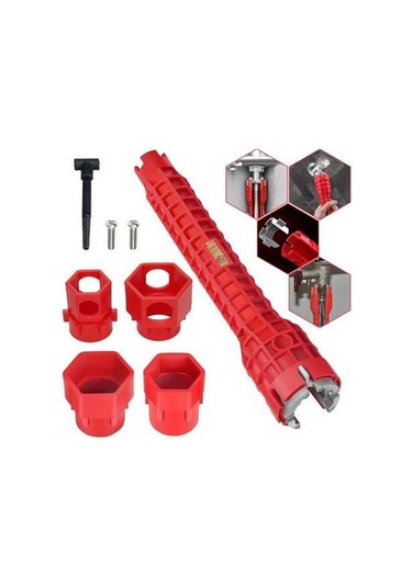 Besthome1 14-in-1 Evsel Kran Ve Lavabo Anahtarı - Mutfak/tuvalet Boru Kurulumu İçin Çok Fonksiyonlu Alüminyum Araç Diğer