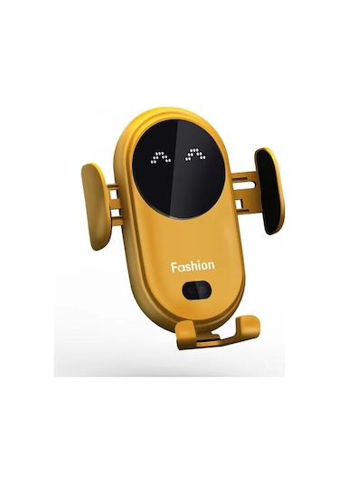 Lemestar S11 Siyah Akıllı Entegreli Araç İçi Kablosuz Şarj Cihazı - 10w Hızlı Şarj, Infrared Sensörlü Telefon Tutucu Ve Ses Efekti