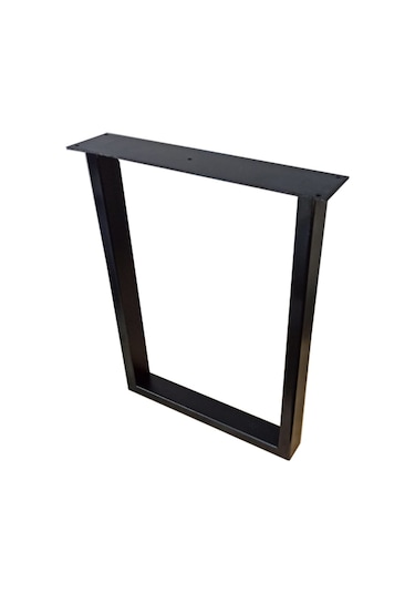 Bin1Fırsatt Metal Ayak Ahşap Masif Kütük Orta Yan Zigon Sehpa Bank Ayağı