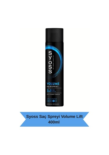 Syoss Saç Spreyi Volume Lift 400 Ml - Etkili Hacim Ve Şekillendirme