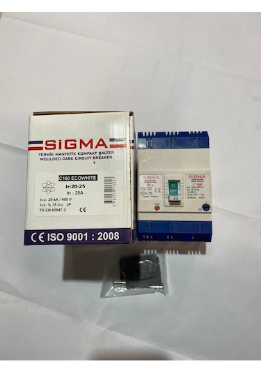 Sigma 3c16025 3p 25 A 25 Ka Ayarlı Tmş Kompak Şalter