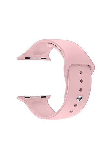 Winex 42-49mm Yeni Nesil Apple Uyumlu Akıllı Saat Kordonu Silikon Pembe
