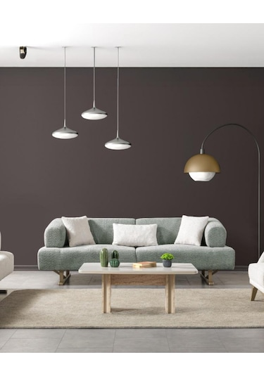 Sahra Üçlü Kanepe & 3'lü Koltuk - Su Yeşili Su Yeşili