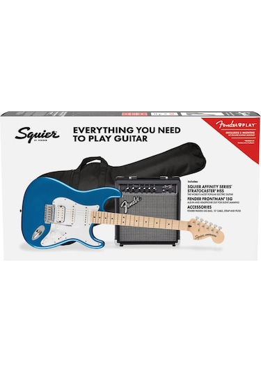 Fender Squier Affinity Strat Hss Mn Lpb Frontman 15G Elektro Gitar