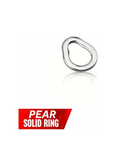 Alesta Pear Solid Ring Suni Yem Halkası M