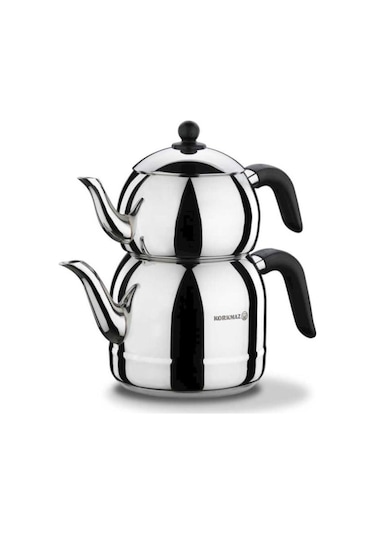 Korkmaz Retro Siyah Çaydanlık Takımı A194