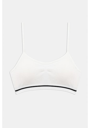 Penti Kız Çocuk White Seamless Pedli Beyaz Crop Üst Plncv4ea24ıy-whı Beyaz