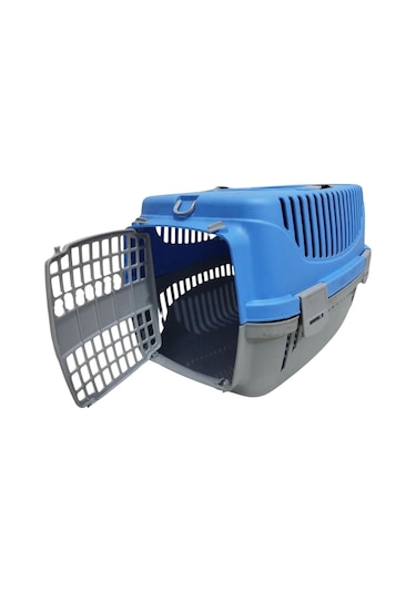 Pribor Hz-105 Kedi Köpek Evcil Hayvan Taşıma Çantası Box Büyük Boy Çok Fonksiyonlu Mavi Gri