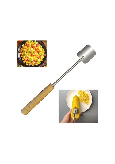 Homyl Manuel Mısır Soyucu Mutfak Aletleri Restoranlar Barbekü Ahşap Saplı