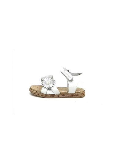 Hakiki Deri Ilk Adım Bebe Deri Sandalet 700s1128 Beyaz