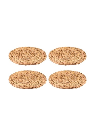 Ulzyvf Yuvarlak Su Servisi Renk Rattan Masa Kabağı Dokuma Dokuma Doğal Birincil Amerikan Adet 4 Rs Diğer