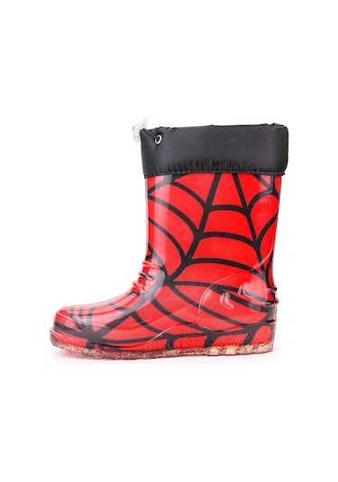 Kiko Kids Savana Su Geçirmez Erkek Çocuk Yağmur Çizmesi Kırmızı