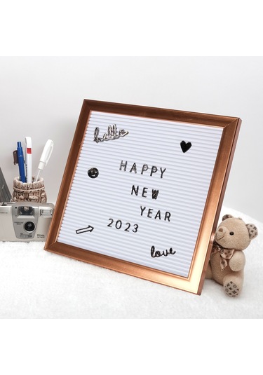 Değiştirilebilir Rose Gold Yazı Panosu Mesaj Tahtası