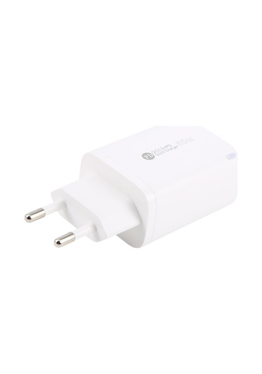 Ar-pd12 65w Qc3.0 Usb Ve Usb-c / Type-c Pd Hızlı Şarj Cihazı, Ab Fiş Beyaz