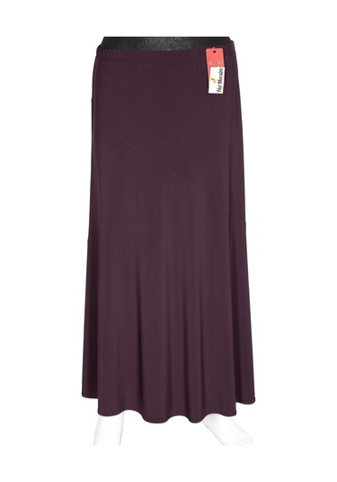 Hesna Kadın Bensu Büyük Beden Sandy Çapraz Astarsız Mürdüm Etek Mor