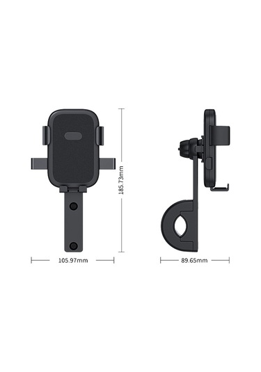 Sones Q1 Motosiklet Cep Telefonu Tutucu Metal Dikiz Aynası Bisiklet Braketi Gidon