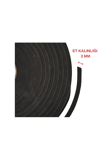Yapışkanlı Eva Sünger Şerit 3 x 10 Mm (20 Metre)