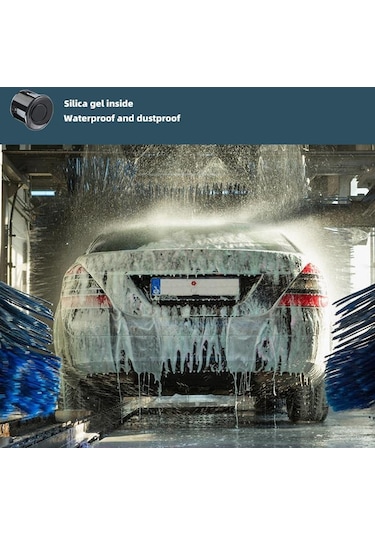 Mavi Hippcron Araba Park Sensörü Kiti 2 Sensörler 22mm Led Ekran Ters Radar Ses Uyarı Göstergesi Sistemi 8 Renk