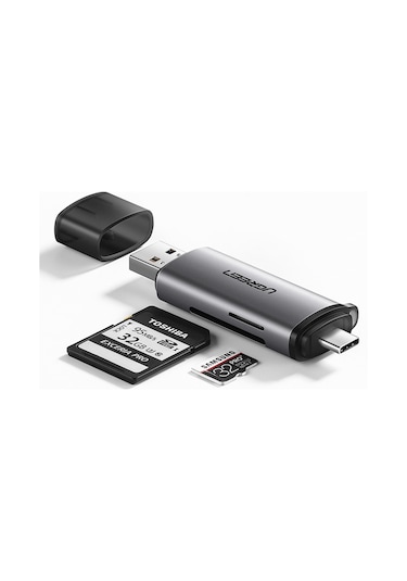 Ugreen 2-in-1 Usb-c, Usb-a Sd, Tf Otg Kart Okuyucu Adaptör, 50706