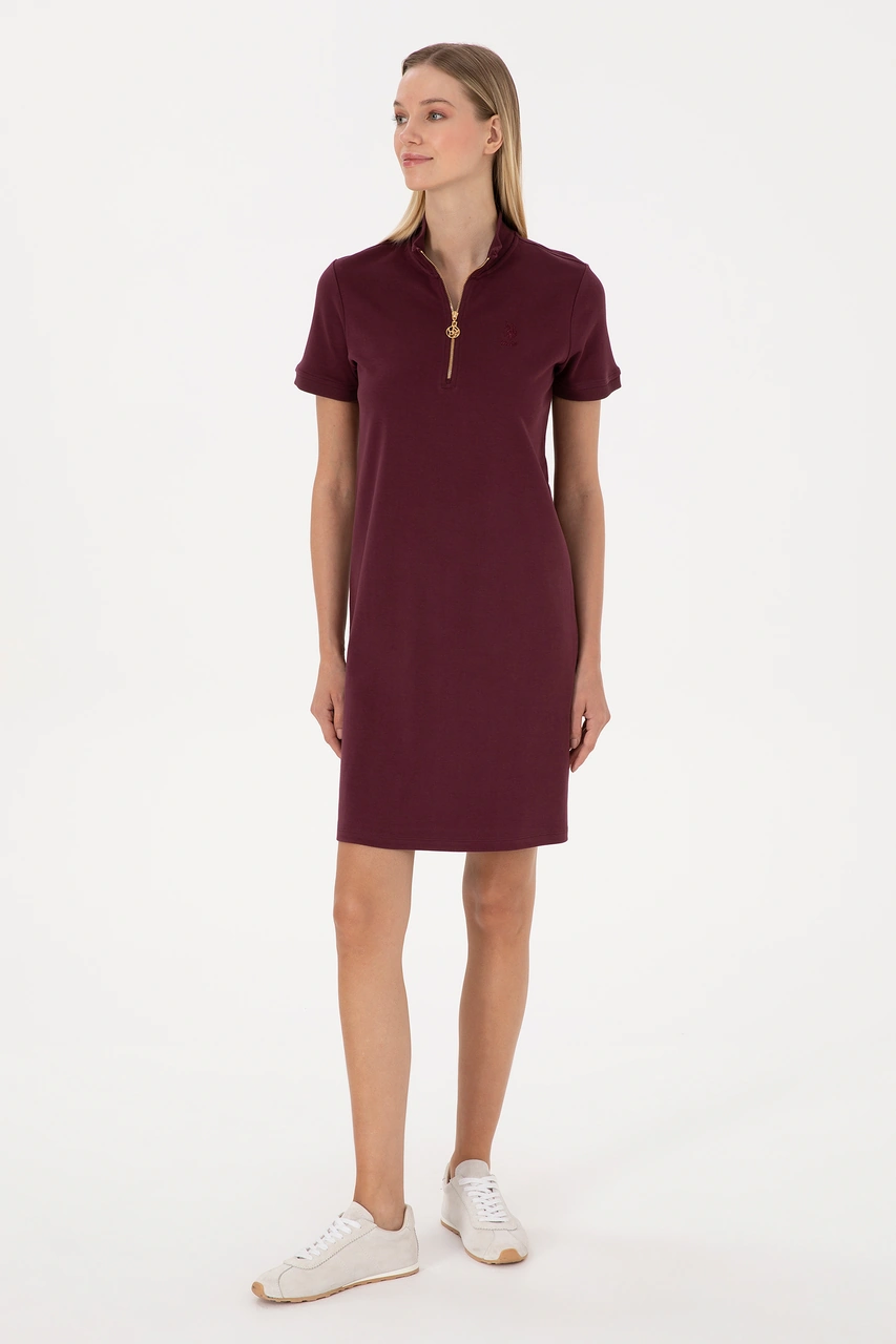 U.s. Polo Assn. Kadın Plum Elbise Örme 50314216-vr177 New Plum