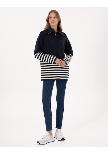Pierre Cardin Kadın Lacivert Kazak /triko 50317227-vr033 Lacivert