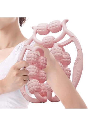 15 Tekerlekli Bacak Boyun Kol Masaj Aleti 4741 Açık Mavi