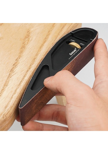 Sones Ganwei Zımpara Tutucu Ayarlanabilir Manuel Eğri Taşlama Cilalama Bant Zımpara 5 Adet 320 Grit Zımpara Kayışı İle Zımpara Tahtası Ağaç İşleme Aleti