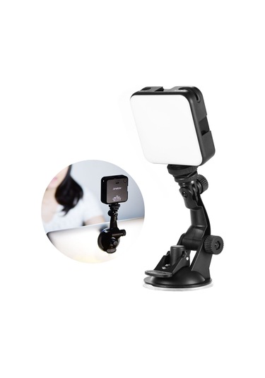 Andoer W64 6 W Mini Video Konferans Aydınlatma Kiti Siyah Siyah