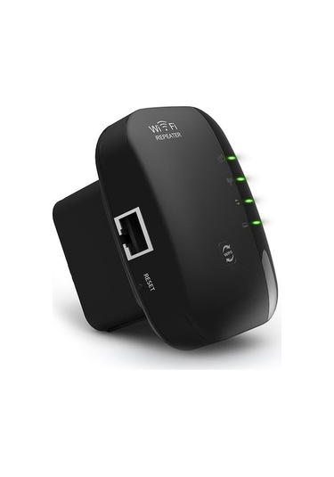 Siyah Eu Fişli 300mbps Kablosuz Ağ Genişletici - Wps İle Güvenli Erişim, Ap/repeater Modları, Ethernet Portu