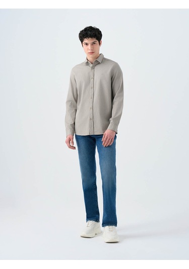 Loft Regular Fit Açık Haki Erkek Gömlek Lf2038615 Açık Haki