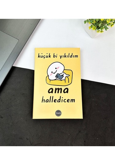 Küçük Bi Yıkıldım Tasarımlı Kırtasiye Ve Dondurma Külahlı Keçeli Kalem Seti