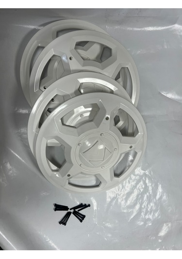 Karsan J10 Beyaz Renk Jant Kapağı Takımı 4 Adet + 12 Adet Vidası İle Beraber