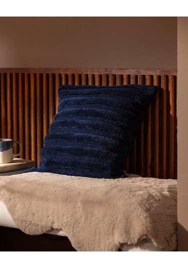 Madame Coco Bourgogne Kırlent Kılıfı - Lacivert - 45x45 Cm Kırl0000000063