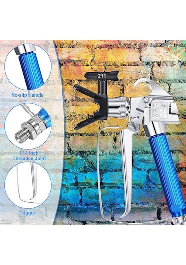 Xurunkeji 12 Adet Airless Boya Püskürtme Makinesi, Nozul Koruyucu, 5 Püskürtme Ucu Ve Airless Püskürtme İçin 5 Airless Boya Püskürtme Filtresi