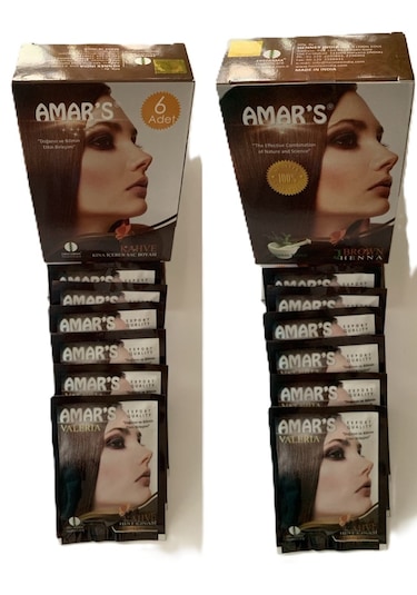 Amar's Henna Kına İçeren Saç Boyası 6 x 10 G