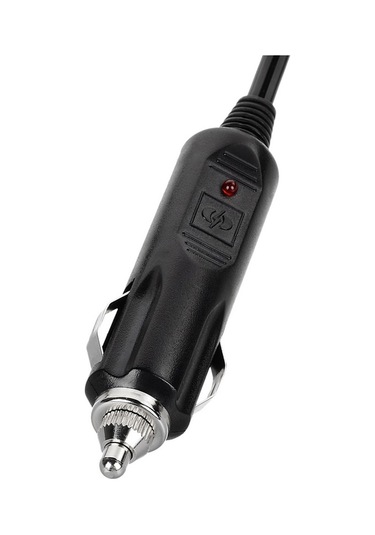 Wezone 12v 6a 2 Metre Kablolu Sigara Çıkarıcı Soketi, Siyah 20 Awg Güç Uzantı Kablosu