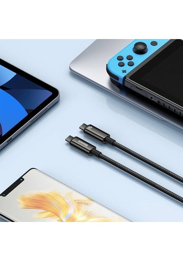 Baseus Tungsten Gold 240w Type-c To Type-c Hızlı Data Şarj Kablo