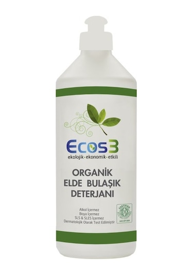 Ecos3 Organik Elde Sıvı Bulaşık Deterjanı 500 ML