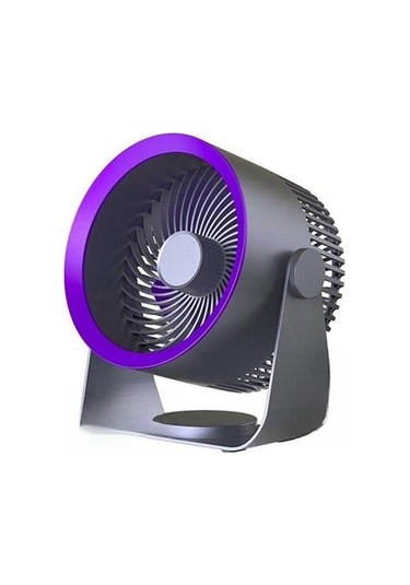 Masa Fanı, Şarj Edilebilir Fan, Taşınabilir Hava Sirkülasyon Fanı, Gri 2678 Gri