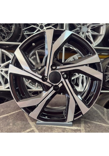 16 İnç 4x100 Clio İcon Siyah Elmas Kesim Jant Modeli 4 Adet