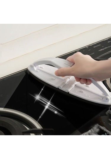 Neevoyu Ev Temizlik Fırça, Katlanabilir Kollü, Hızlı Köpürme Ve Temizleme, Pp+polyester Malzeme, Beyaz, 2 Adet Set