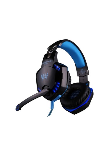 Fastbuy G2000 Oyuncu Kulaklığı - 50mm Sürücü, Deri Kaplı, Led Işık, Mikrofonlu, Usb+3.5mm, Düşük Frekans, Uzun Konfor