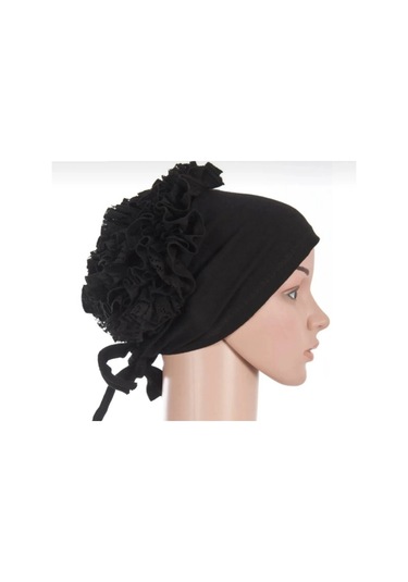Ulupazarlama Bone - Dikişli Fırfırlı Bone Bandana sarı