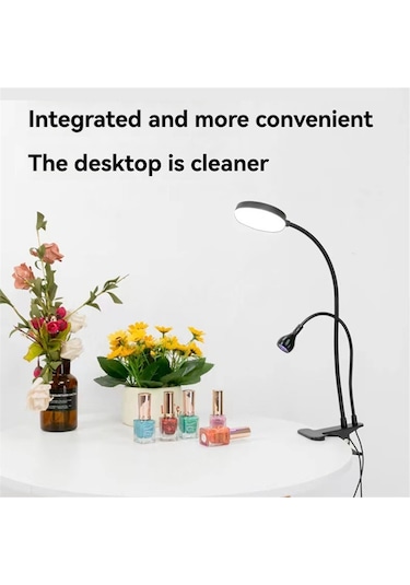 3w Led Uv Çift Lamba Bir Tırnak Sanatı Lambası Tırnak Sanatı Aydınlatması Siyah