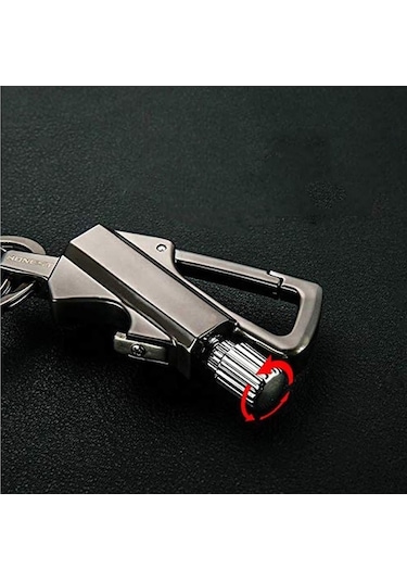 Dancemonkey Kalıcı Metal Çakmak, Dış Mekan Acil Durum Kibrit Ateşçi, Yeniden Doldurulabilir Siyah Siyah