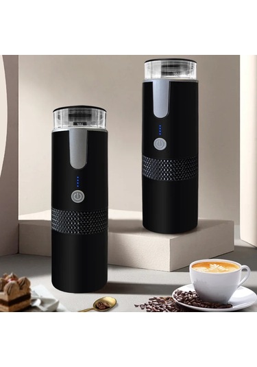 Yeni Kahve Makinesi Elektrikli Kapsül Öğütülmüş Kahve Bira Makinesi Taşınabilir Black Siyah