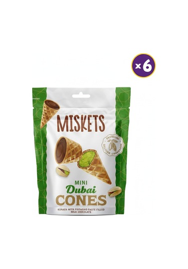 Dubai Çikolatalı Kornet 50 Gr X 6 Adet