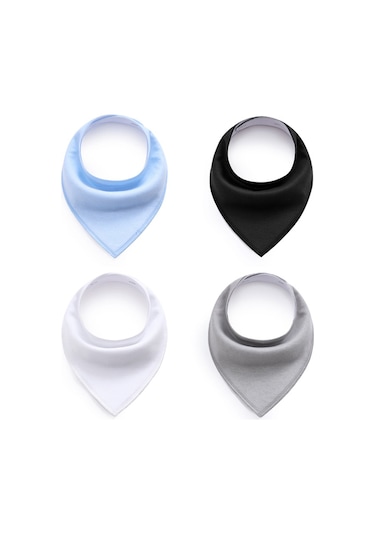 Vkemall 4 Adet Pamuklu Bebek Bibs: Nemlendirici, Konforlu Ve Temiz Tutucu - Nokta, Yaprak, Tek Renk, Tilki, Arı Desenleri Seçenekli